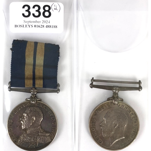 338 - WW1 Royal Naval Reserve HMS Lion Battle of Jutland DSM Medal Pair.  Awarded to V.777 Leading Stoker ... 