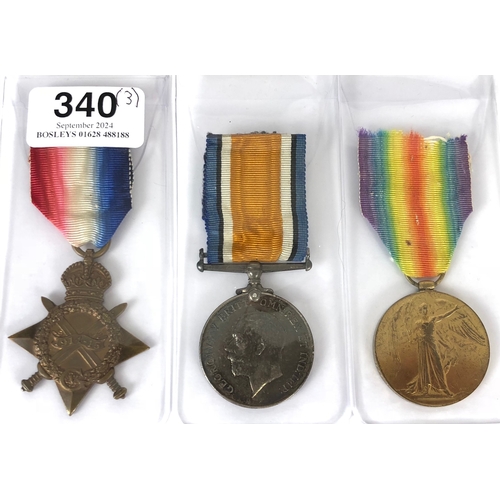 340 - Royal Navy HMS Defence Battle of Jutland Casualty Group of Three Medals.  Awarded to 345519 H JACKSO... 