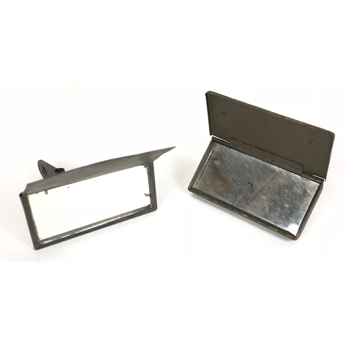 385 - WW1 British Trench Bayonet Mirrors.  Two examples, both retaining original painted finish, mirror pl... 