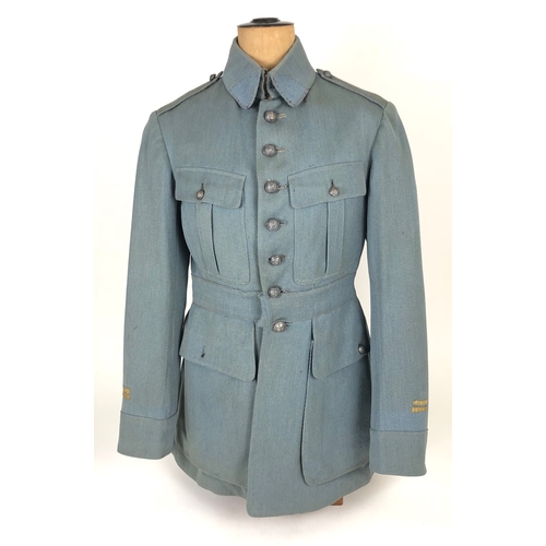 420 - WW1 French Horizon Blue Medical Tunic Uniform  Good scarce well-made tunic the stand-and-fall collar... 