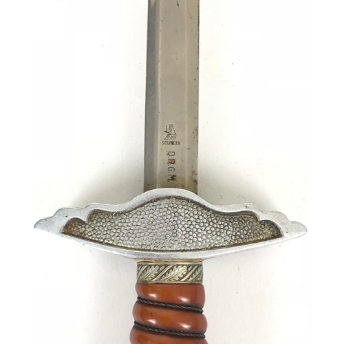 453 - German Third Reich MINIATURE Luftwaffe Officer’s 2nd pattern dagger by SMF Solingen.  A good 1937-45... 