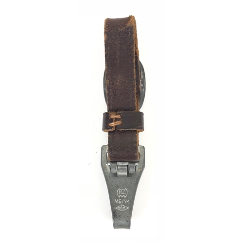 457 - German Third Reich SA Stormtrooper dagger suspension strap by Overhoff & Cie, Ludenscheid.  Good bro... 