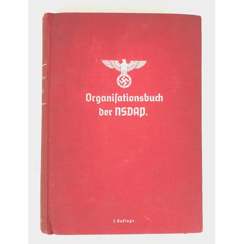 460 - German Third Reich. 1937 Organisationsbuch der NSDAP issued to SA Standarte 55, Detmold. Good rare e... 