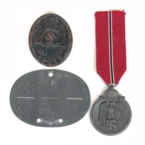 461 - German Third Reich Eastern Front Medal by Richard Simm & Sohne, Gablonz   Good example, the ring sta... 