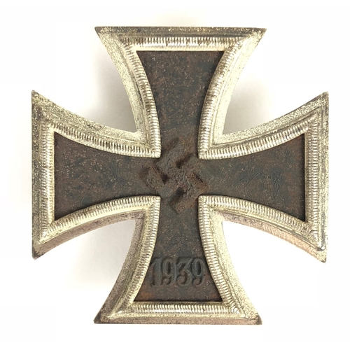 465 - German Third Reich cased 1939 Iron Cross 1st Class by C.F. Zimmermann, Pforzheim.  Good example with... 