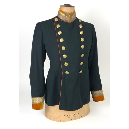 485 - Austrian Full Dress Tunic of a senior railway official  Fine scarce double-breasted example, of dark... 