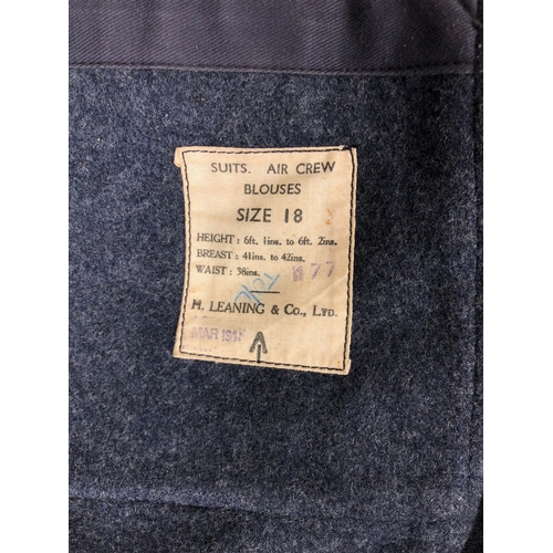 498 - WW2 1943 RAF Suits Aircrew Battledress Blouse.  An unissued condition example, retaining original is... 