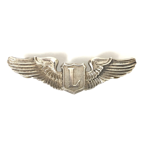 501 - United States Army Air Force USAAF WW2 period Liaison Pilot's silver wing.  A good example by Meyer.... 