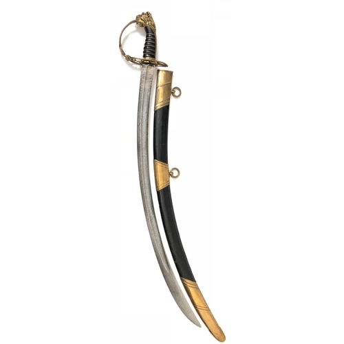 525 - Napoleonic War Period 1803 Pattern Infantry Officer's Sword  A good example, the single edged curved... 