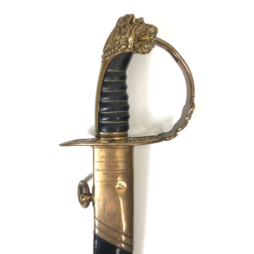 525 - Napoleonic War Period 1803 Pattern Infantry Officer's Sword  A good example, the single edged curved... 