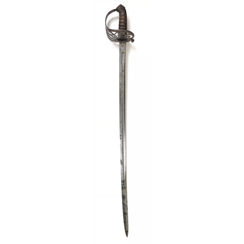 526 - Glamorganshire Rifles Volunteers Victorian Officer's Sword.  A scarce example of a Volunteer Rifle p... 