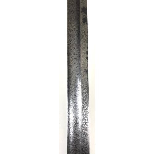 526 - Glamorganshire Rifles Volunteers Victorian Officer's Sword.  A scarce example of a Volunteer Rifle p... 