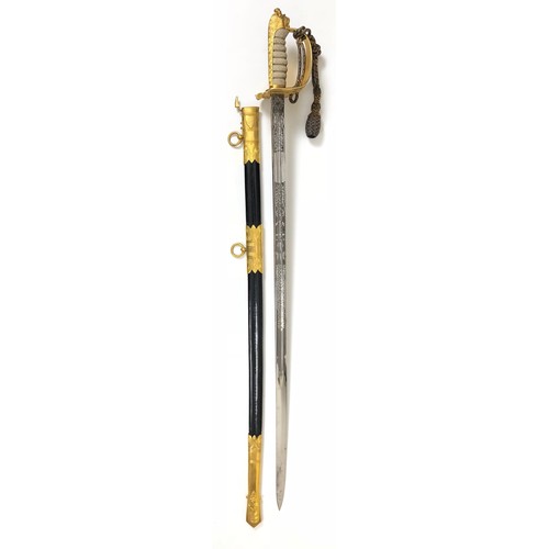 520 - Royal Naval Air Service WW1 RNAS presentation RN Officer's sword by Wilkinson. A very good clean and... 