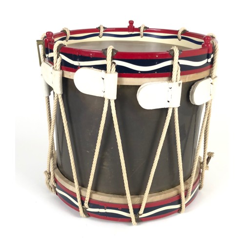 388 - The Royal Scots Greys (2nd Dragoons) Regimental Side Drum.  A fine rope tension display example. The... 