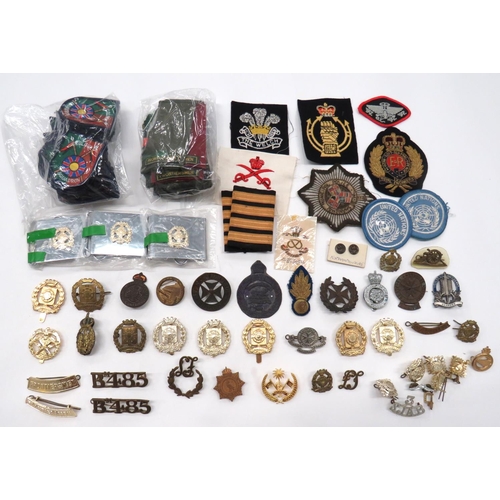 121 - Quantity of Various Military and Civilian BadgesIncluding anodised Kuwait forces ... brass Guyana de... 