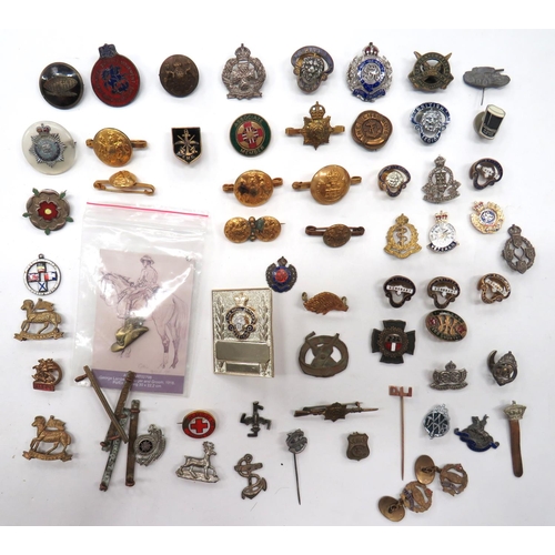 124 - Selection of Military and Civilian Lapel / Sweetheart Badgesincluding darkened old Contemptibles ...... 