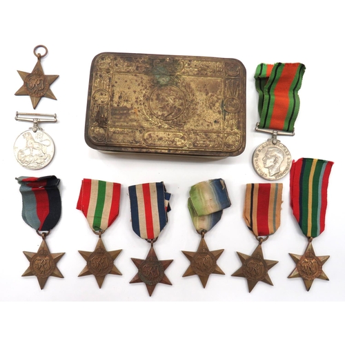 137 - Selection Of WW2 Medals
consisting 1939/45 Star ... Italy Star ... 2 x Africa Stars ... Pacific Star... 