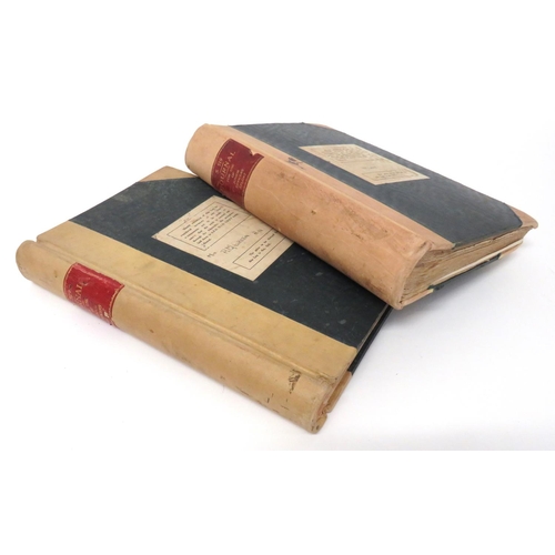 163 - Two mid 20th Century Royal Navy Junior Officers LogsLinen bound logs relating to A.Moulton Green dat... 