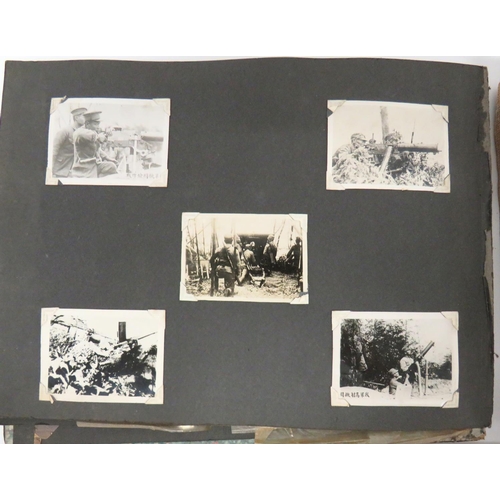 164 - Two Interwar Military Photograph Albums
consisting Essex Regiment album in Egypt And Palestine.  Mos... 