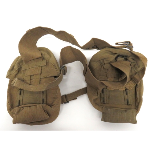 244 - Pair Of WW2 Vickers K Magazine Pouches
khaki webbing, circular pouch with top, half circular flaps s... 