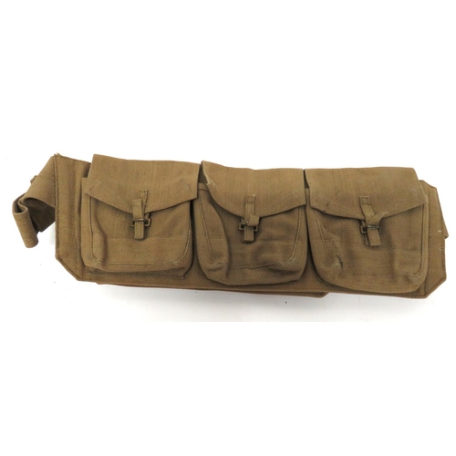 254 - Scarce Prototype Boys Anti Tank Ammunition Bandolier
khaki webbing, adjustable shoulder strap.  ... 