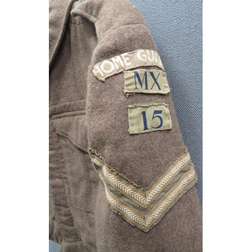 283 - WW2 Middlesex Home Guards Battle Dress Jacket
1937 pattern example.  Khaki woollen, single brea... 