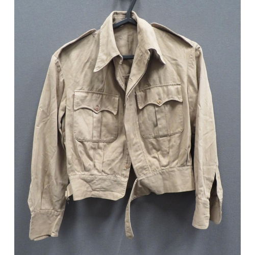 307 - WW2 Pattern Khaki Drill Battle Dress Jacket
khaki drill, single breasted, open collar, short jacket.... 