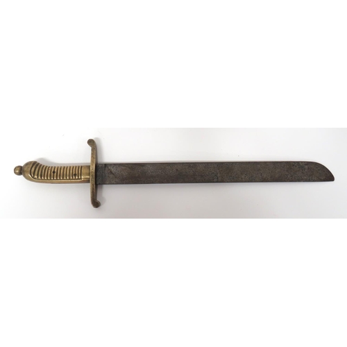 365 - German Model 1845 Short Sword
18 1/2 inch, single edged, wide blade with shallow edge point.  F... 