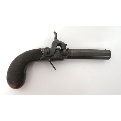 376 - Mid 19th Century Percussion Pocket Pistol By 