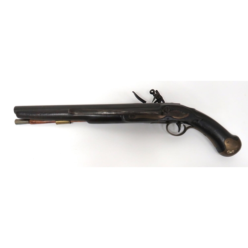 378 - Georgian 1801 Pattern Long Sea Service Flintlock Pistol
25 bore, 12 inch, smoothbore barrel.  B... 