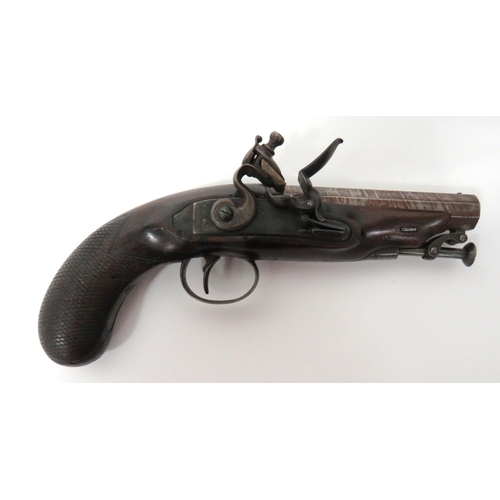 385 - Early 19th Century Greatcoat Flintlock Pistol By Towlson 
40 bore, 4 1/4 inch, browned Dam... 