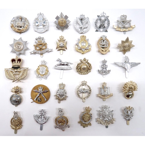 39 - 30 x Anodised Infantry And Various Cap Badges
including Northamptonshire ... QC Army Air Corps ... Q... 