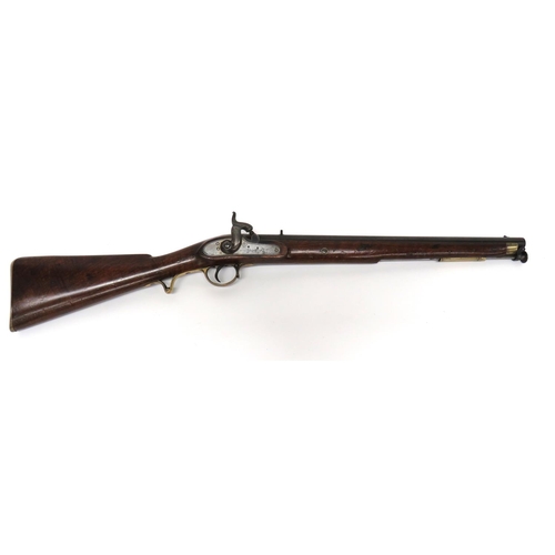 396 - British 1842 Pattern Cavalry Carbine
.650 carbine, 20 inch, smoothbore barrel.  Front blade sig... 