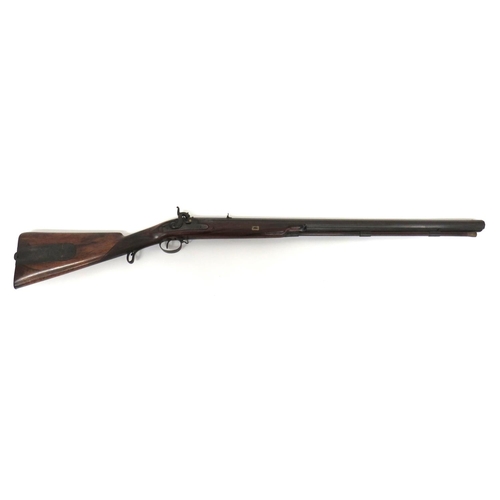 398 - Mid 19th Century Percussion Hunting Rifle By 