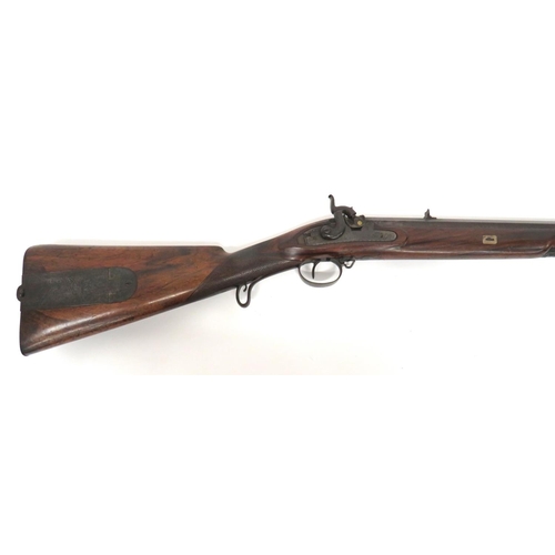 398 - Mid 19th Century Percussion Hunting Rifle By 