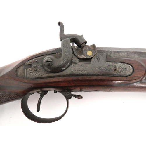 398 - Mid 19th Century Percussion Hunting Rifle By 