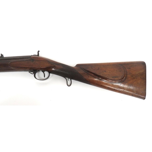 398 - Mid 19th Century Percussion Hunting Rifle By 