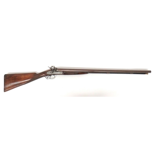 399 - Mid 19th Century Percussion Double Barrel Shotgun By 