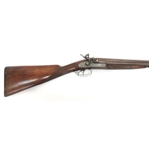 399 - Mid 19th Century Percussion Double Barrel Shotgun By 