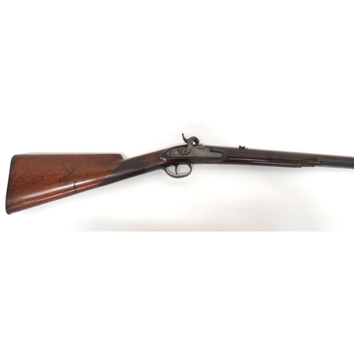 400 - Mid 19th Century Percussion Hunting Rifle By 