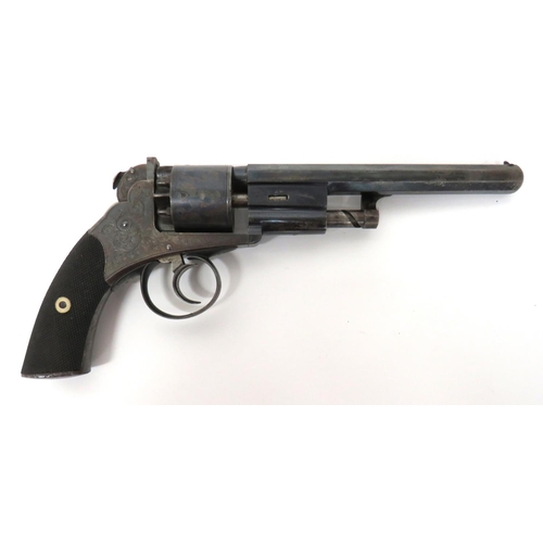 402 - Fine Mid 19th Century Joseph Bentley Pattern Cased Percussion Revolver
54 bore, 7 inch, blued, rifle... 