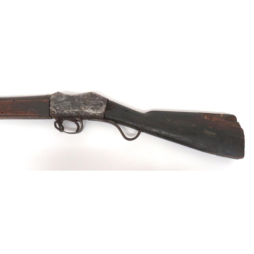 405 - Obsolete Calibre Martini Henry Rifle
.577/450, 32 1/2 inch barrel.  Front blade sight.  Rear ladder ... 