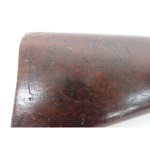 415 - Pre War Lincoln Jeffries Under Lever Air Rifle
.177, 19 1/2 inch, fixed barrel.  Front blade si... 