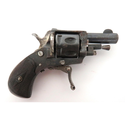 420 - Deactivated Continental Pocket Revolver
.22, 1 1/2 inch, blued barrel with front blade sight.  ... 