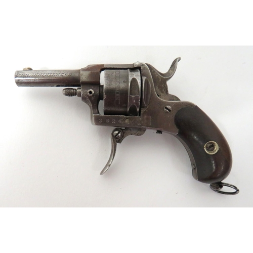 424 - Deactivated Small Scale Pocket Pistol
.22, 1 3/4 inch barrel.  Brass blade sight.  Ribbed ... 