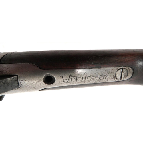 425 - Deactivated Winchester Model 1892 Carbine
.32, 19 3/4 inch, blackened barrel with lower ammunition t... 