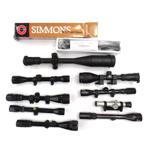 450 - 10 x Telescopic Sights
including Simmons Whitetail Classic .... Nightforce 12-42 x 56 ... Nikko Stir... 