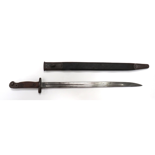 458 - WW1 1907 SMLE Bayonet Regimentally Marked 