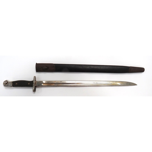 461 - Post WW1 Australian 1907 SMLE Regimentally Marked Bayonet
17 inch, plated, single edged blade with f... 