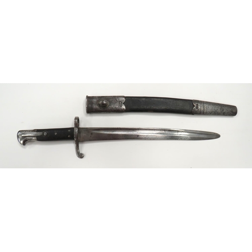 484 - British M1856/8 Shortened Cadet/Drill Purpose Sword Bayonet
13 inch, single edged, shortened blade. ... 